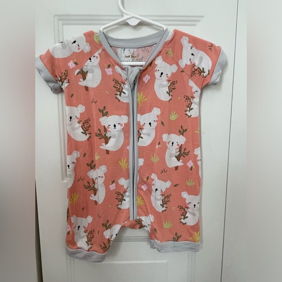 Little Sleepies Coral Koala Old Style Shorty - Size 3-6 Months - Picture 1 of 4